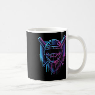 Caneca De Café Pintura da máscara de baseball tirando ventilador
