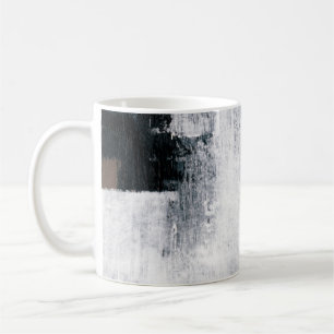 Caneca De Café pintura de abstrato. A mão pintou a trabalho de ar