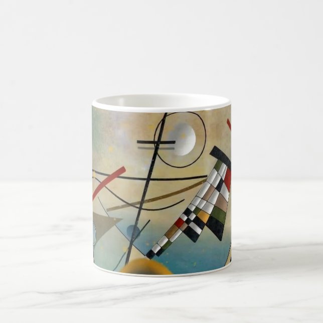 Caneca De Café Pintura de Abstrato de Composição Kandinsky (Centro)