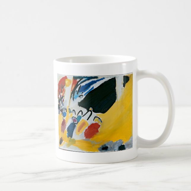 Caneca De Café Pintura de Abstrato do concerto de Impressão Kandi (Direita)