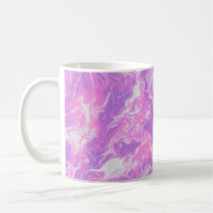 CANECA DE CAFÉ PINTURA DE ABSTRATO VERDE E AZUL