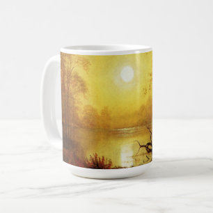 Caneca De Café pintura de Albert Bierstadt, Nascer do Sol,