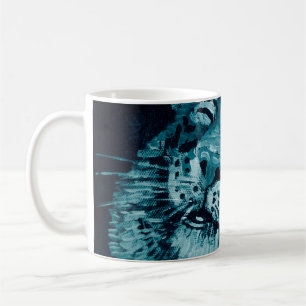 Caneca De Café Pintura de arte Pintura fina Tigre de cor oleosa e
