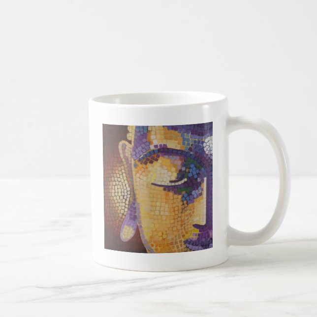 Caneca De Café Pintura de Buddha (Direita)