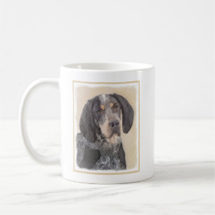 Caneca De Café Pintura de Connhound Bluetick - Cachorro Original 