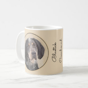 Caneca De Café Pintura de Connhound Bluetick - Cachorro Original 