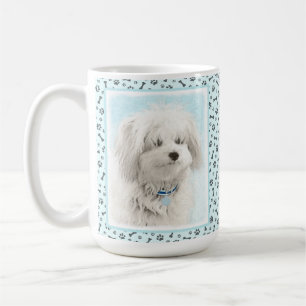 Caneca De Café Pintura de Coton de Tulear - Arte de Cão Original