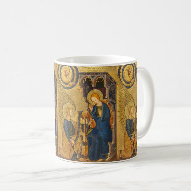 Caneca De Café Pintura de Gabriel e Maria (Frente Esquerda)
