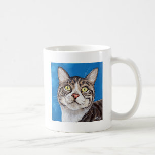 Caneca De Café Pintura de Gato de Guias