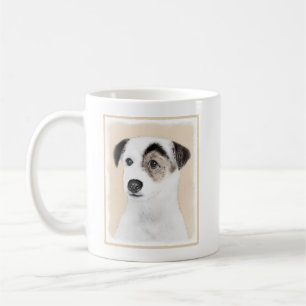 Caneca De Café Pintura de Jack Russell Terrier do Parson - arte