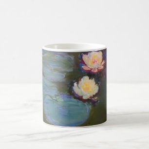 Caneca De Café Pintura de Lírios de Água de Monet Lagoa Lírios de