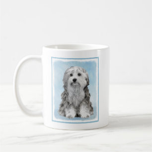 Caneca De Café Pintura De Lowchen - Arte De Cachorro Original Cus