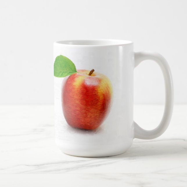 Caneca De Café Pintura de maçã - Mug (Direita)