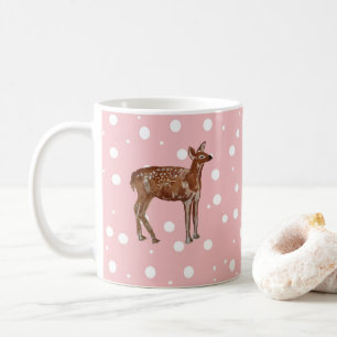 Caneca De Café Pintura de Natal do Baby Deer Wilderness