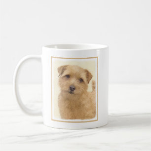 Caneca De Café Pintura de Norfolk Terrier - Arte de cachorro orig