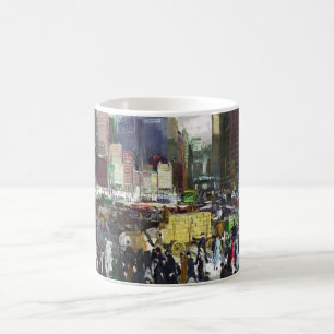 Caneca De Café Pintura de Nova York de 1911 por George Bellows