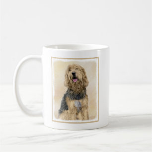 Caneca De Café Pintura de Otterhound - Arte de Cachorro Original 