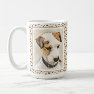 Caneca De Café Pintura de Parson Jack Russell Terrier - Arte Cani