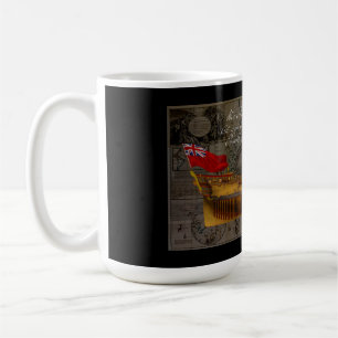 Caneca De Café Pintura de perfil do navio Jersey
