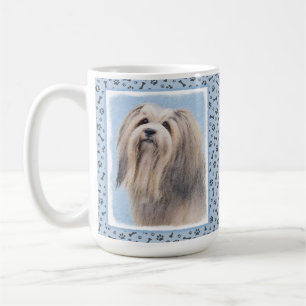 Caneca De Café Pintura (de prata) de Havanese - arte original