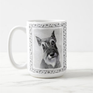 Caneca De Café Pintura de Schnauzer (Giant) - Arte Canina