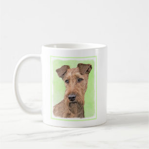 Caneca De Café Pintura de Terrier irlandesa - Arte de cachorro or