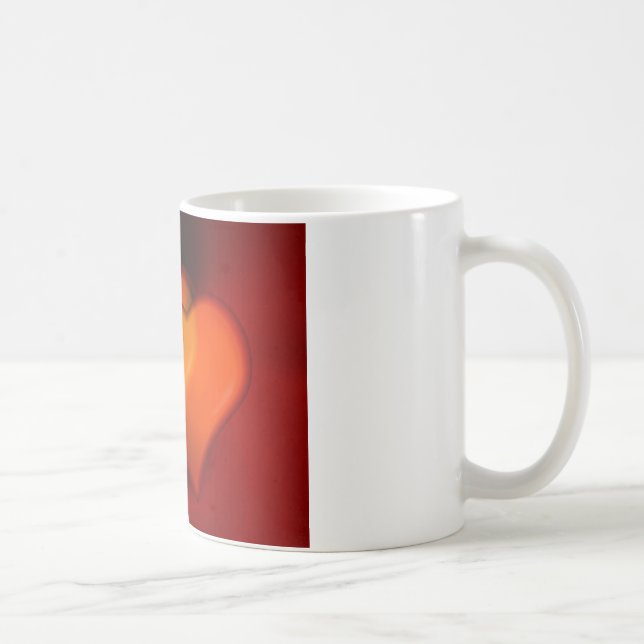 Caneca De Café Pintura do coração (Direita)