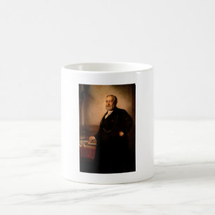 Caneca De Café Pintura do presidente Benjamin Harrison