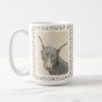 Pintura Doberman Pinscher - Arte Original para Cac