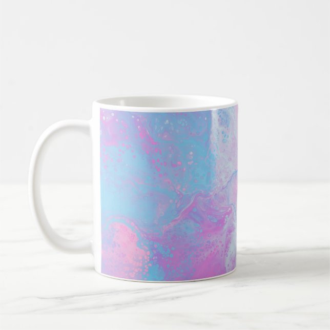 CANECA DE CAFÉ PINTURA E PINTA AZUL (Esquerda)