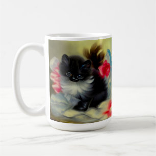 Caneca De Café Pintura em branco e preto