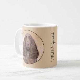 Caneca De Café Pintura em espanhol de campo - Arte de cachorro or