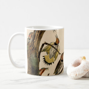 Caneca De Café Pintura em Flicker Amarelo em Vintage Audubon 