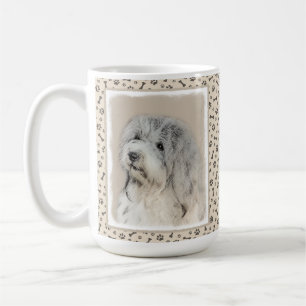 Caneca De Café Pintura em Havanês (Dourada Sable) - Arte Origina
