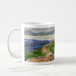 Caneca De Café Pintura em Montanha Branca em Entalhe da Franconia