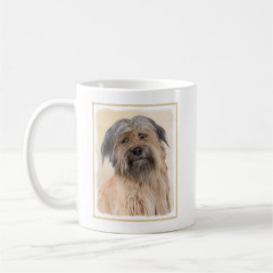 Caneca De Café Pintura em Pastor Pirenéus - Arte Cachorro Origina