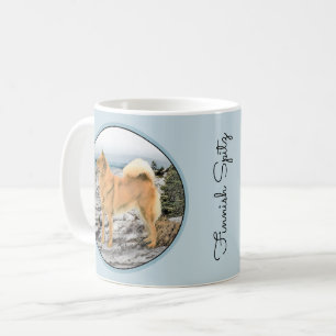 Caneca De Café Pintura em Seashore - Arte Canina