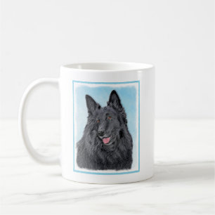 Caneca De Café Pintura em Sheepdog Belga - Arte em Cachorro Origi