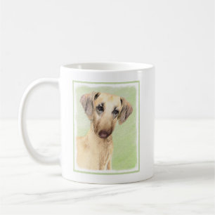 Caneca De Café Pintura em Sloughis - Arte Cão Original Bonita