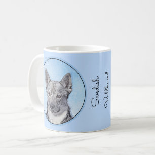Caneca De Café Pintura em Vallhund, na Suécia - Arte Cachorro Ori