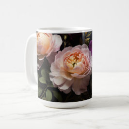 Caneca De Café Pintura floral elegante