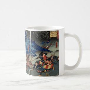 Caneca De Café Pintura japonesa antiga do samurai e dos Mongols