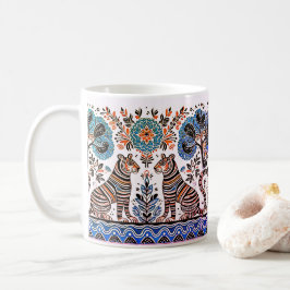 Caneca De Café pintura madhubani