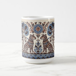 Caneca De Café pintura madhubani