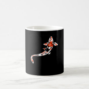 Caneca De Café Pintura Meditação Mínima De Pintura De Koi Carp