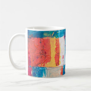 Caneca De Café Pintura multicolor de abstrato