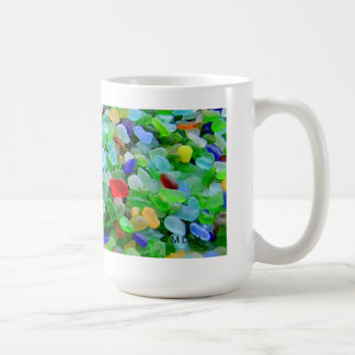 Caneca De Café Pintura mural do vidro do mar