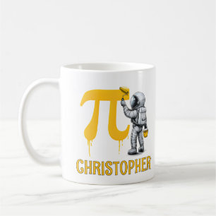 Caneca De Café Pintura Personalizada de Astronauta Legal Símbolo