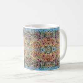 Caneca De Café Pintura Por Aquarela Chic Flower Garden