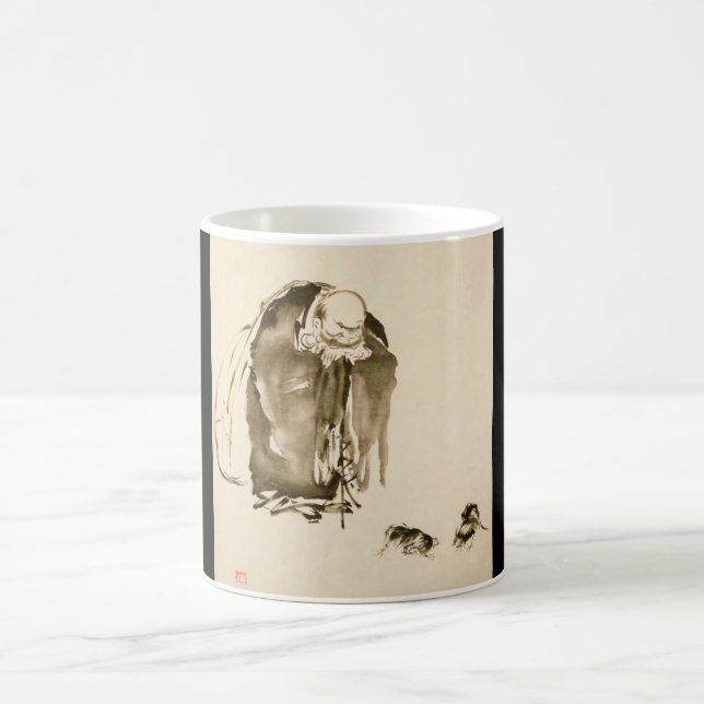 Caneca De Café Pintura por Miyamoto Musashi, 1600s do C. (Centro)